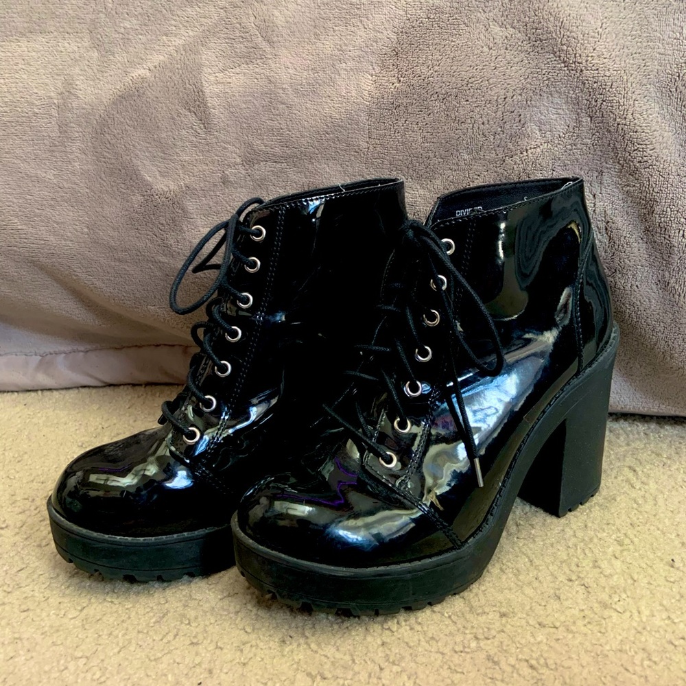 Black High Heel Boots
